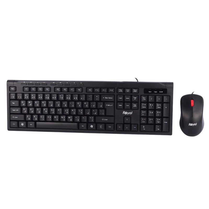 کیبورد و ماوس سیم دار رویال مدل RKM720