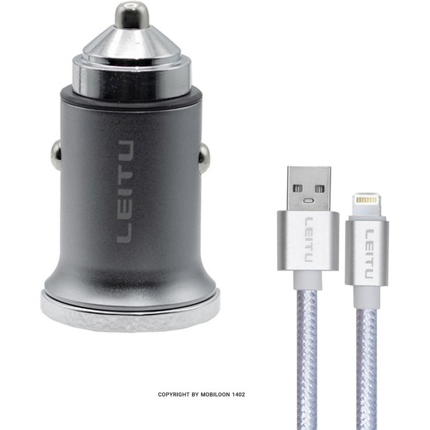 شارژر فندکی لیتو مدل LC-C19 به همراه کابل آیفون