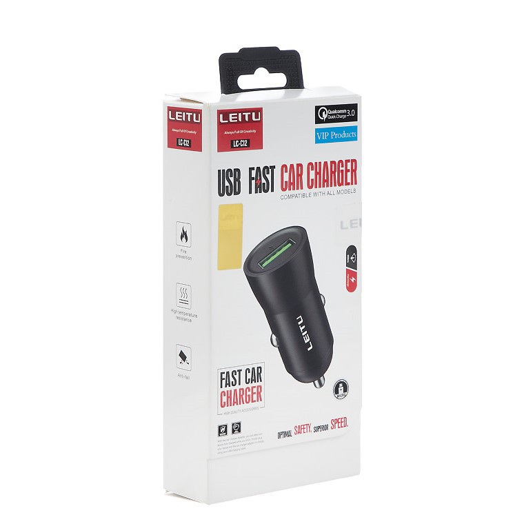 شارژر فندکی لیتو مدل LC-C12 به همراه کابل تایپ سی